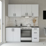 Κουζίνα Samos Modest 5 Τεμαχίων Λευκό