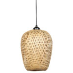 Φωτιστικό μονόφωτο Ε27 Φ22Χ28 εκ. μπαμπού - KESKOR 60875 - Image 3