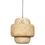 Φωτιστικό μονόφωτο Ε27 Φ28Χ32 εκ. μπαμπού - KESKOR 60878 - Image 3