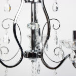 Φωτιστικό κρεμαστό 3 Χ Ε14 Φ56Χ60 εκ. χρώμιο με κρύσταλλα - KESKOR 2315/3 CH - Image 4