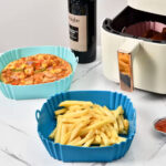 Φόρμα σιλικόνης 22Χ22Χ5 εκ. για φριτέζα αέρος Air Fryer Γκρι - KESKOR 65069-1 - Image 2