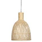 Φωτιστικό μονόφωτο Ε27 Φ34Χ49 εκ. μπαμπού - KESKOR 60884 - Image 2