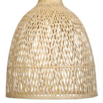 Φωτιστικό μονόφωτο Ε27 Φ34Χ49 εκ. μπαμπού - KESKOR 60884 - Image 3