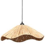 Φωτιστικό μονόφωτο Ε27 Φ49Χ17 εκ. μπαμπού - KESKOR 60886 - Image 2