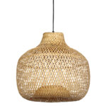 Φωτιστικό μονόφωτο Ε27 Φ42Χ39 εκ. μπαμπού - KESKOR 60889 - Image 2