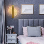 Απλίκα τοίχου μεταλλική χρυσή LED 5W 17,5Χ4,5Χ25 εκ. με ακρυλικό - KESKOR 472704 - Image 4