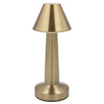 Πορτατίφ μεταλλικό LED επαναφορτιζόμενο (USB) Φ9Χ23 εκ. Χρυσό - KESKOR 67964