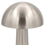 Πορτατίφ μεταλλικό LED επαναφορτιζόμενο (USB) Φ9,5Χ22 εκ. Ασημί - KESKOR 67972 - Image 2