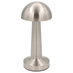 Πορτατίφ μεταλλικό LED επαναφορτιζόμενο (USB) Φ9,5Χ22 εκ. Ασημί - KESKOR 67972