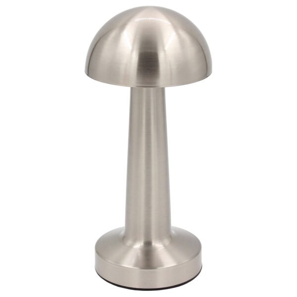 Πορτατίφ μεταλλικό LED επαναφορτιζόμενο (USB) Φ9,5Χ22 εκ. Ασημί - KESKOR 67972