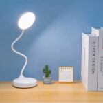 Πορτατίφ γραφείου LED επαναφορτιζόμενο Φ10Χ32 εκ. λευκό με εύκαμπτο βραχίονα - KESKOR 80443 - Image 4