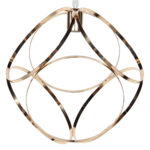 Φωτιστικό μεταλλικό κρεμαστό μονόφωτο Ε27 30Χ30Χ30 εκ. Χρυσό - KESKOR 526831 - Image 3