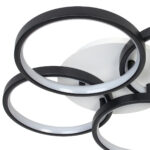 Φωτιστικό οροφής LED 100W Φ50Χ50Χ8 εκ. μαύρο με controller - KESKOR 602184 - Image 3