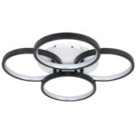 Φωτιστικό οροφής LED 100W Φ50Χ50Χ8 εκ. μαύρο με controller - KESKOR 602184 - Image 2