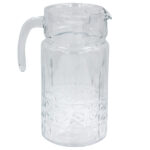 Κανάτα γυάλινη 1600 ml 16Χ12Χ23,5 εκ. με πλαστικό καπάκι - KESKOR 61394