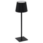 Πορτατίφ μεταλλικό LED επαναφορτιζόμενο (USB) Φ10Χ37 εκ. Μαύρο - KESKOR 68101