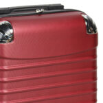 Βαλίτσα – Τρόλεϊ πλαστική ABS καμπίνας 38Χ22Χ56 εκ. κόκκινη - KESKOR 16653 - Image 3