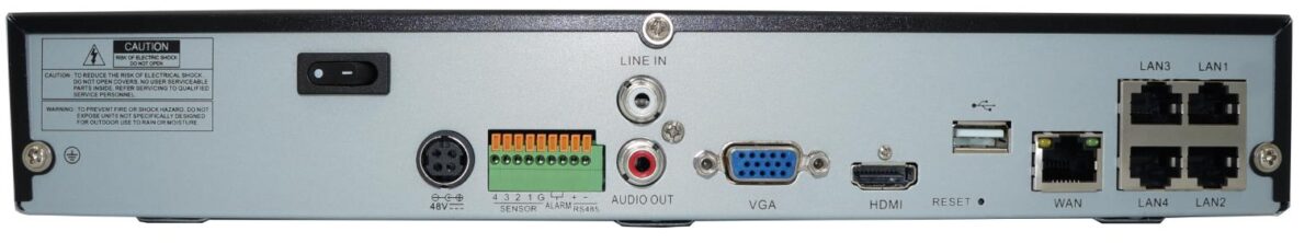 NG H.265 NVR ΚΑΤΑΓΡΑΦΙΚΟ, 4CH, 1HDD SLOT, POE - Image 2