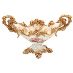 Κουπ διακοσμητικό  Polyresin 39X19X24 εκ. Γόνδολα Floral - KESKOR 66001
