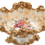 Κουπ διακοσμητικό  Polyresin 39X19X24 εκ. Γόνδολα Floral - KESKOR 66001 - Image 4