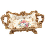 Κουπ διακοσμητικό Polyresin 34Χ21Χ13 εκ. Floral - KESKOR 66004 - Image 2