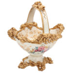 Καλάθι διακοσμητικό Polyresin 25Χ20Χ29 εκ. Floral - KESKOR 66005