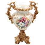 Βάζο - Αμφορέας διακοσμητικό Polyresin 28Χ17Χ36 εκ. Floral - KESKOR 66006