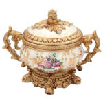 Φοντανιέρα διακοσμητική Polyresin 23Χ15Χ18 εκ. Floral - KESKOR 66007