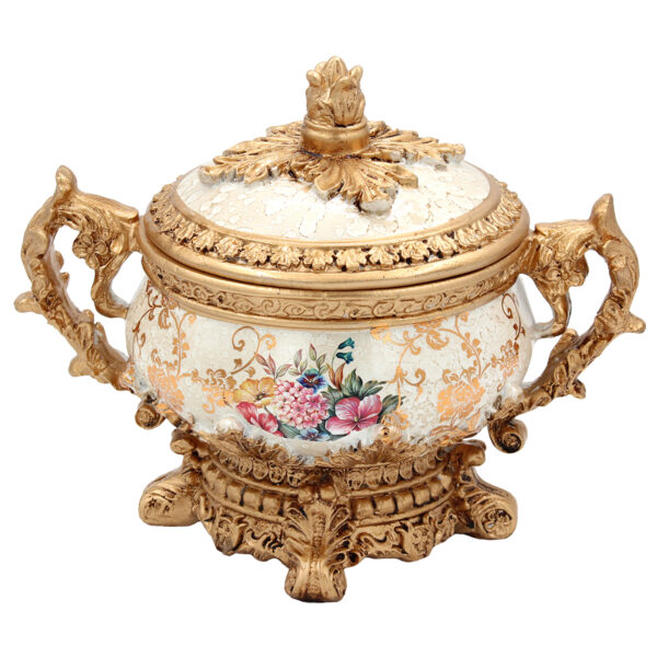 Φοντανιέρα διακοσμητική Polyresin 23Χ15Χ18 εκ. Floral - KESKOR 66007