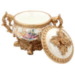 Φοντανιέρα διακοσμητική Polyresin 23Χ15Χ18 εκ. Floral - KESKOR 66007 - Image 2