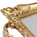 Διακοσμητικό - δίσκος πλαστικός 33Χ19 εκ. Χρυσός με καθρέπτη - KESKOR 72836 - Image 3