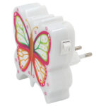 Φωτάκι νυκτός LED 1 Watt 7,5Χ8Χ2,5. Πεταλούδα Φούξια - KESKOR 14915-3 - Image 2