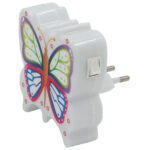 Φωτάκι νυκτός LED 1 Watt 7,5Χ8Χ2,5. Πεταλούδα Φούξια Μωβ - KESKOR 14915-4 - Image 2