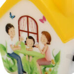 Φωτάκι νυκτός LED 1 Watt 7Χ7Χ3,5. Σπιτάκι Κίτρινο - KESKOR 14916-2 - Image 2