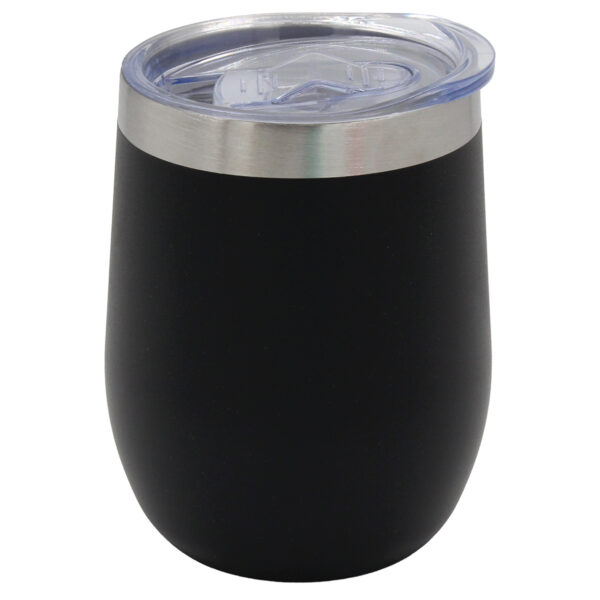Ποτήρι θερμός ΙΝΟΧ Vacuum 340 ml Φ8Χ12 εκ. Μαύρο - KESKOR 42671-3