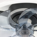 Ανεμιστήρας οροφής με 7 πτερύγια Φ48Χ12 εκ. 65 Watt με φωτισμό LED και controller Μαύρο - KESKOR 536601 - Image 3