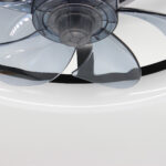 Ανεμιστήρας οροφής με 7 πτερύγια Φ48Χ12 εκ. 65 Watt με φωτισμό LED και controller Μαύρο - KESKOR 536601 - Image 4