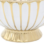 Κουπ διακοσμητικό κεραμικό 27Χ18Χ14 εκ. Λευκό Χρυσό - KESKOR 63053 - Image 4