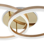 Φωτιστικό οροφής LED 75Χ50Χ12 εκ. 150W Χρυσό με controller - KESKOR 868469 - Image 2