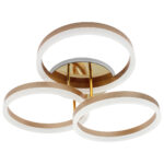 Φωτιστικό οροφής LED 55Χ50Χ17 εκ. 140W Χρυσό με controller - KESKOR 868470 - Image 3