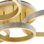 Φωτιστικό οροφής LED 93Χ80Χ18 εκ. 210W Χρυσό με controller - KESKOR 868471 - Image 2