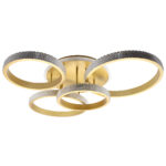 Φωτιστικό οροφής LED 93Χ80Χ18 εκ. 210W Χρυσό με controller - KESKOR 868471 - Image 4