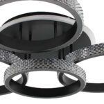 Φωτιστικό οροφής LED 93Χ80Χ18 εκ. 210W Μαύρο με controller - KESKOR 868472 - Image 3