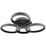 Φωτιστικό οροφής LED 93Χ80Χ18 εκ. 210W Μαύρο με controller - KESKOR 868472 - Image 4