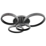 Φωτιστικό οροφής LED 93Χ80Χ18 εκ. 210W Μαύρο με controller - KESKOR 868472 - Image 5