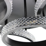 Φωτιστικό οροφής LED 93Χ80Χ18 εκ. 210W Μαύρο με controller - KESKOR 868472 - Image 2