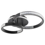 Φωτιστικό οροφής LED 60Χ40Χ15 εκ. 120W Μαύρο με controller - KESKOR 868474 - Image 3