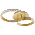 Φωτιστικό οροφής LED 60Χ40Χ15 εκ. 120W Χρυσό με controller - KESKOR 868473 - Image 3