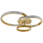 Φωτιστικό οροφής LED 75Χ60Χ20 εκ. 180W Χρυσό με controller - KESKOR 868475 - Image 2