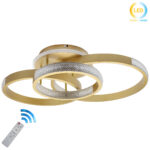 Φωτιστικό οροφής LED 75Χ60Χ20 εκ. 180W Χρυσό με controller - KESKOR 868475